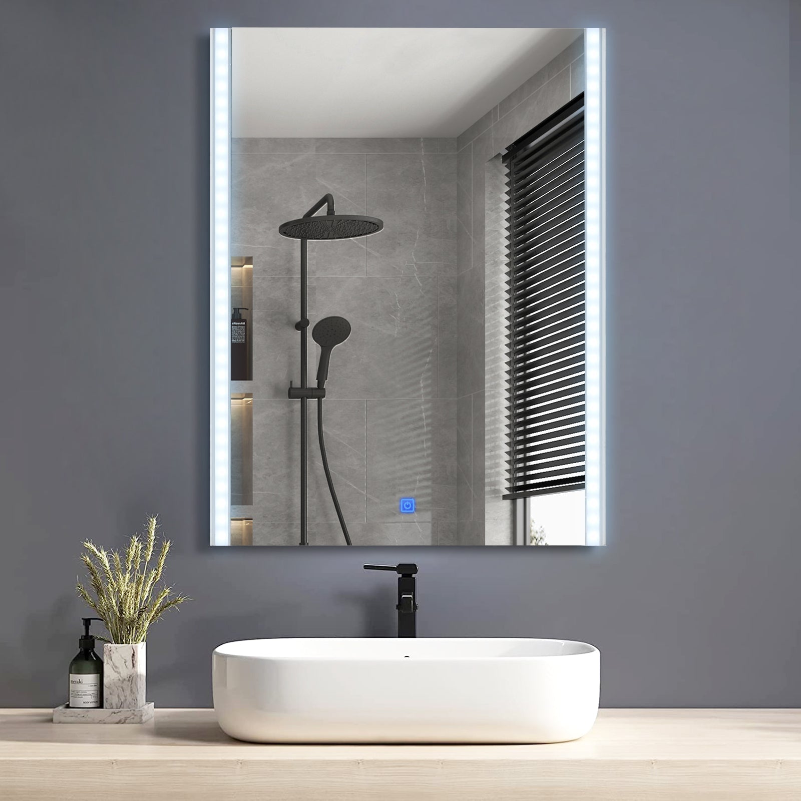 Fiora Frameless LED Bathroom Mirror | Modern Illuminated Mirror