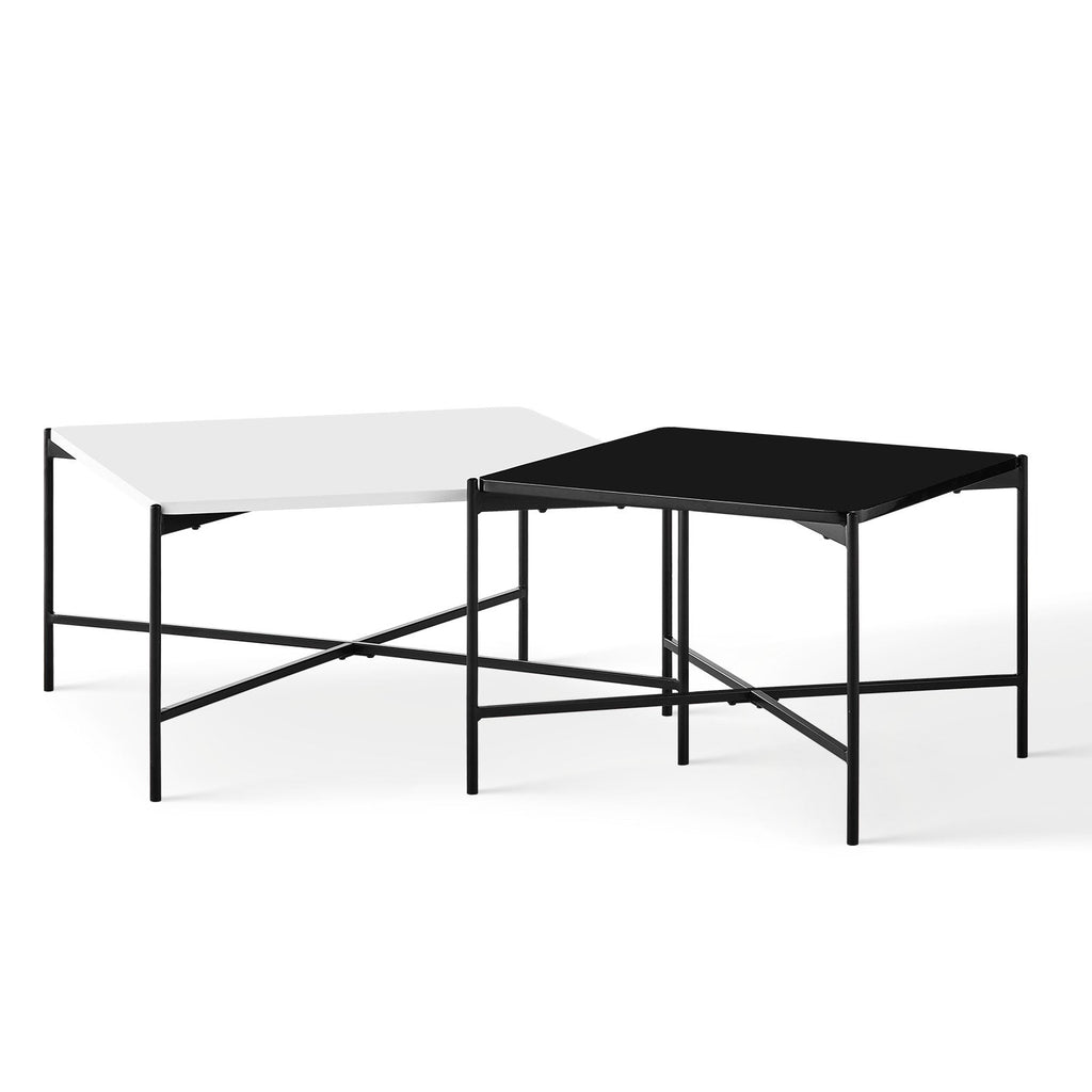 Arol High Gloss Nesting Coffee Table Set (2 Pieces)