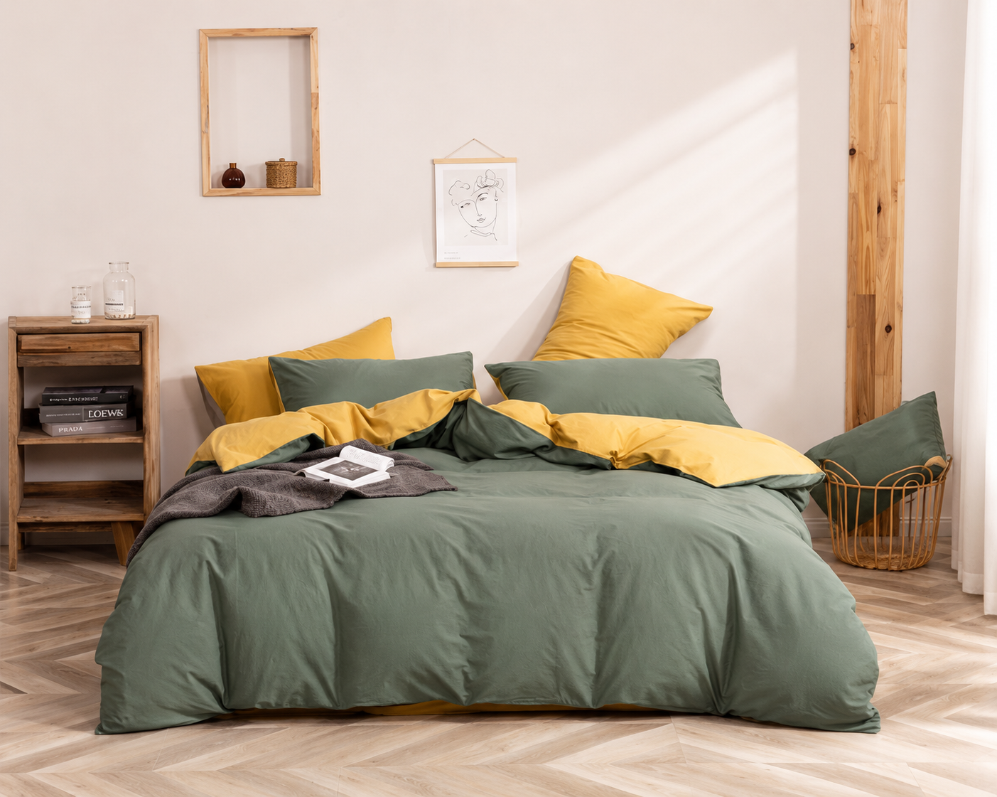 Serene Sleep Washed Cotton Bedding Collection