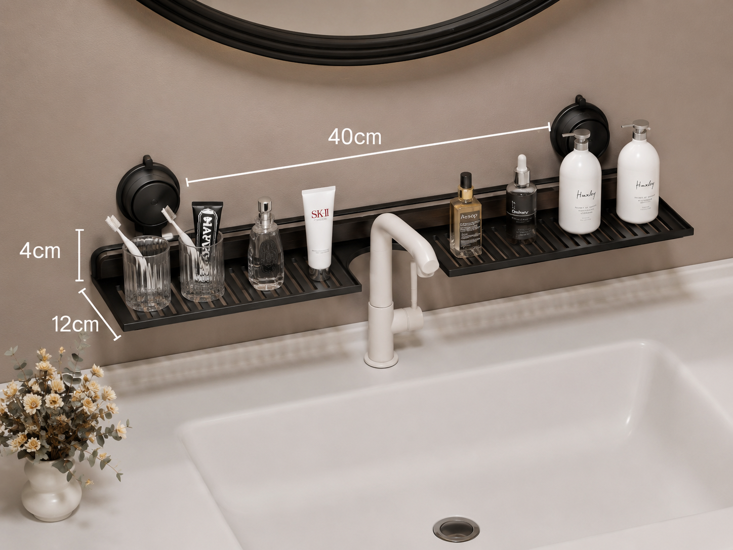 Wall-Mounted Bathroom Storage Shelf