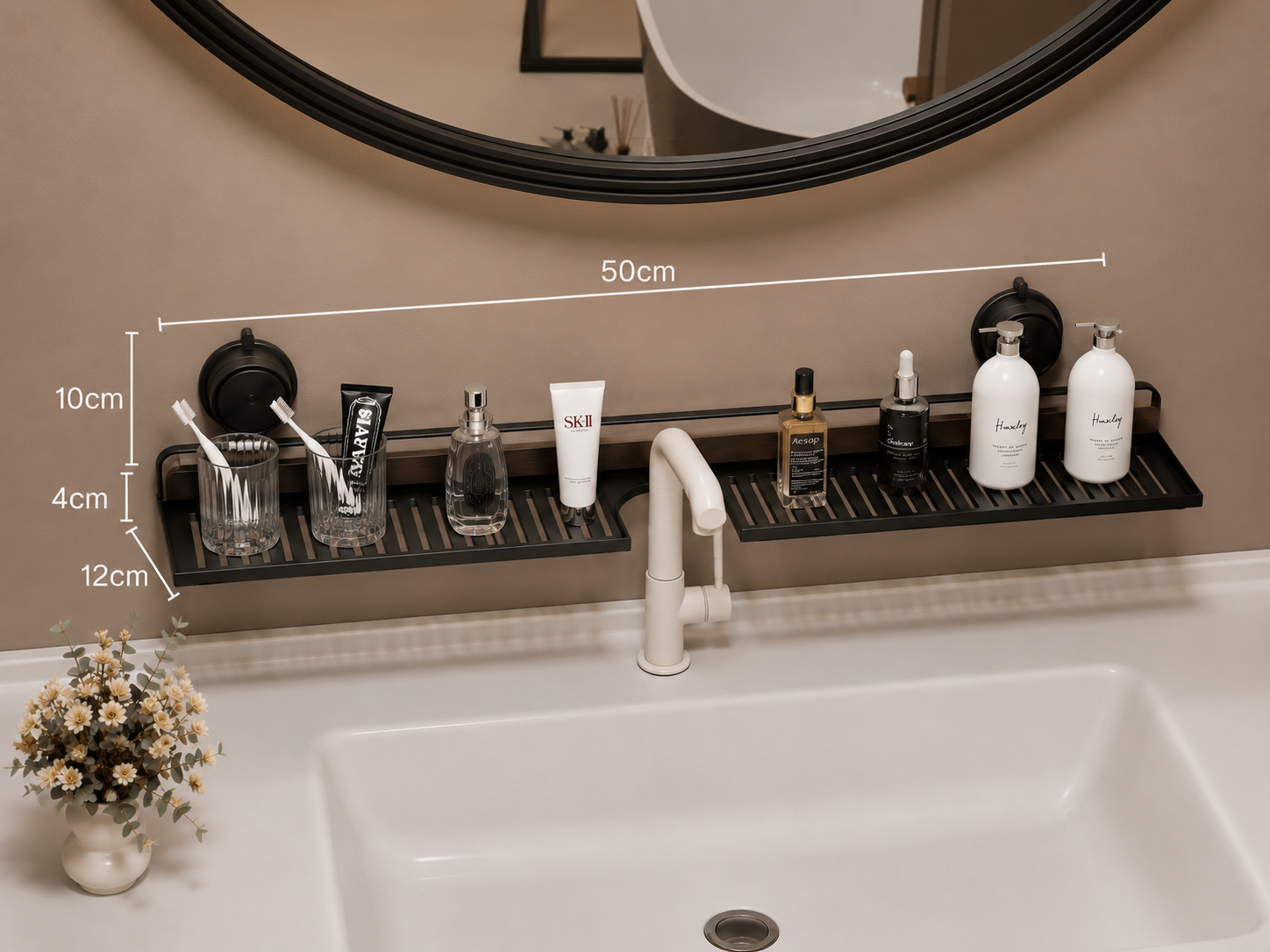 Wall-Mounted Bathroom Storage Shelf