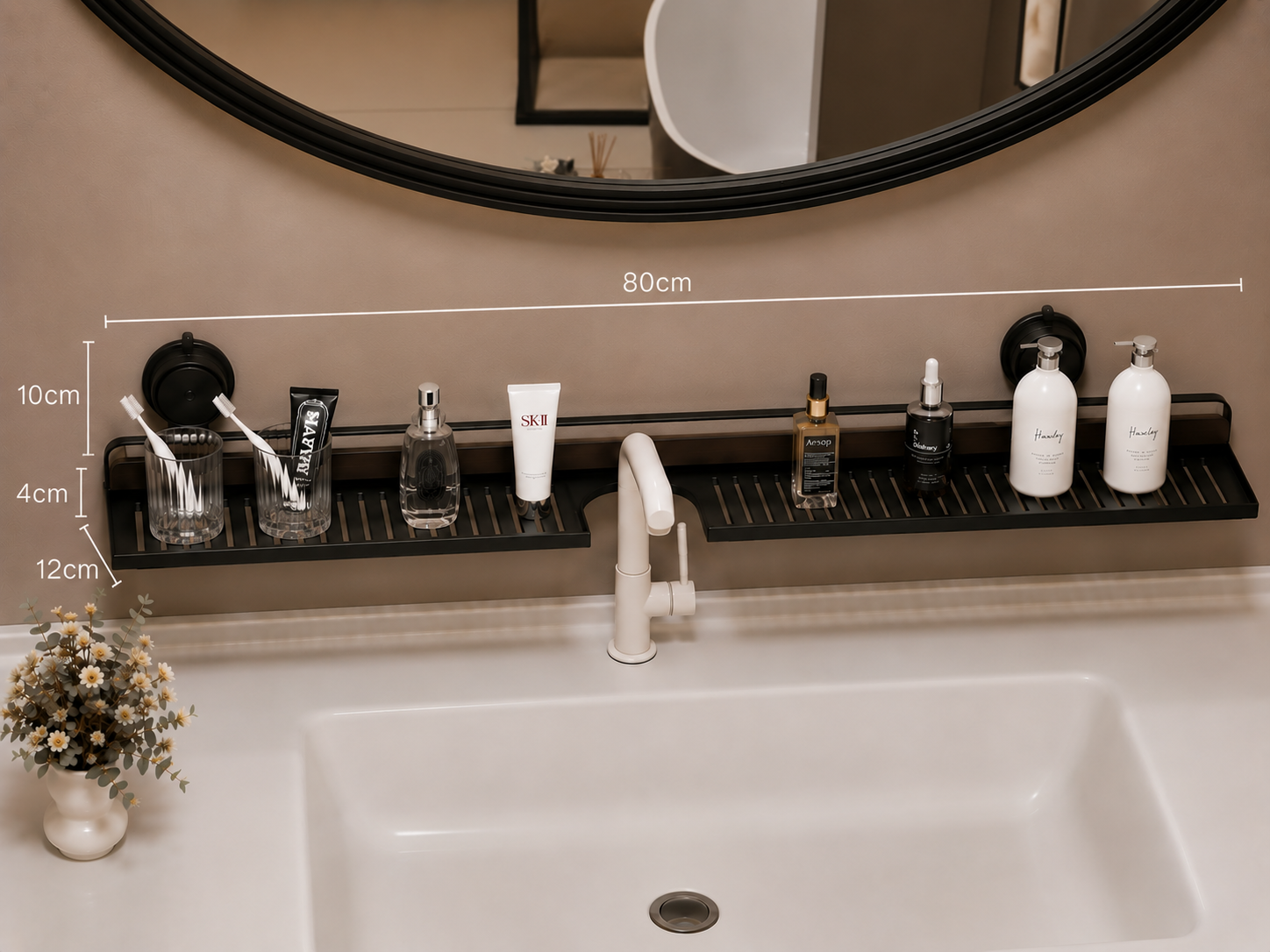 Wall-Mounted Bathroom Storage Shelf