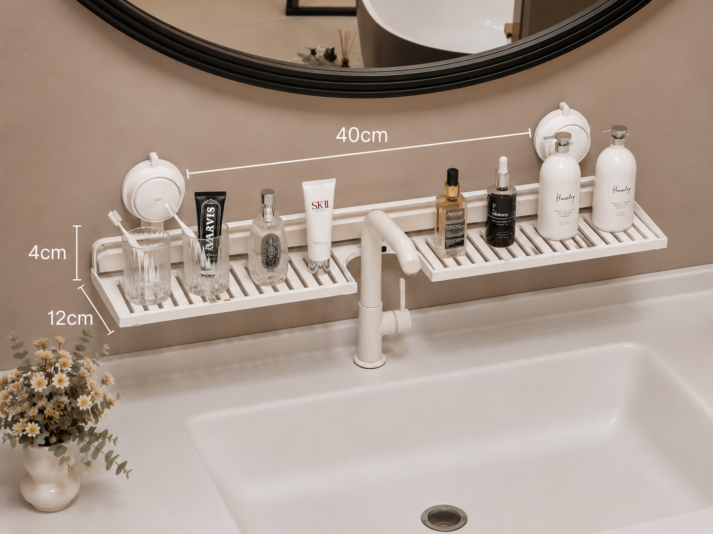 Wall-Mounted Bathroom Storage Shelf