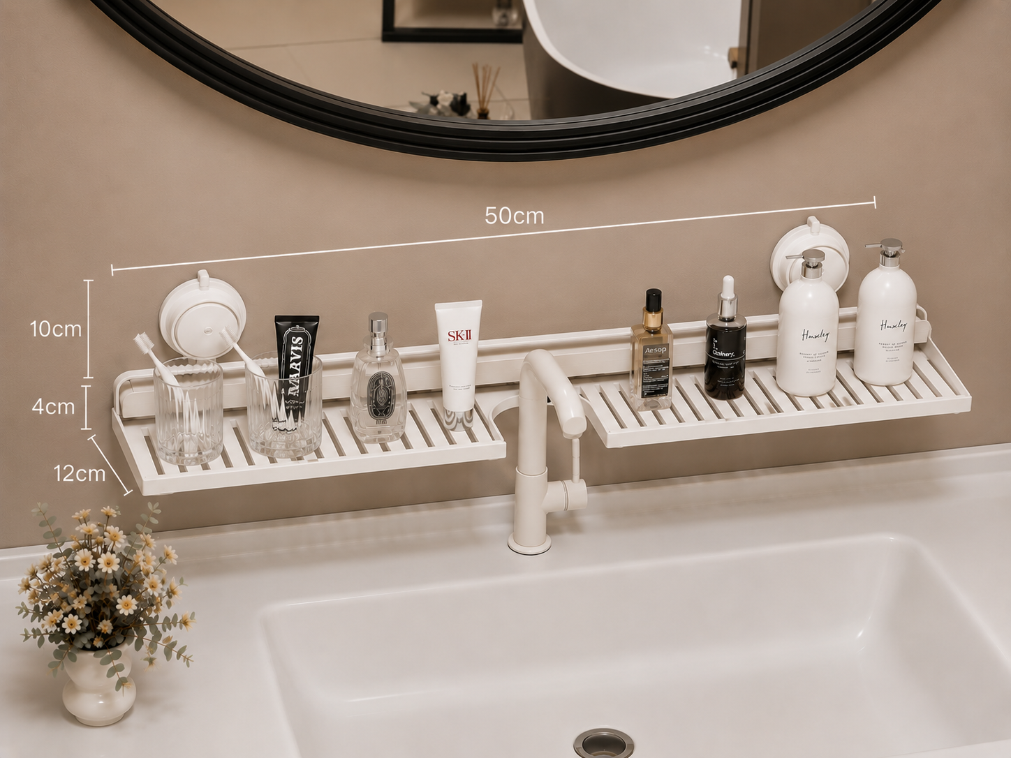 Wall-Mounted Bathroom Storage Shelf