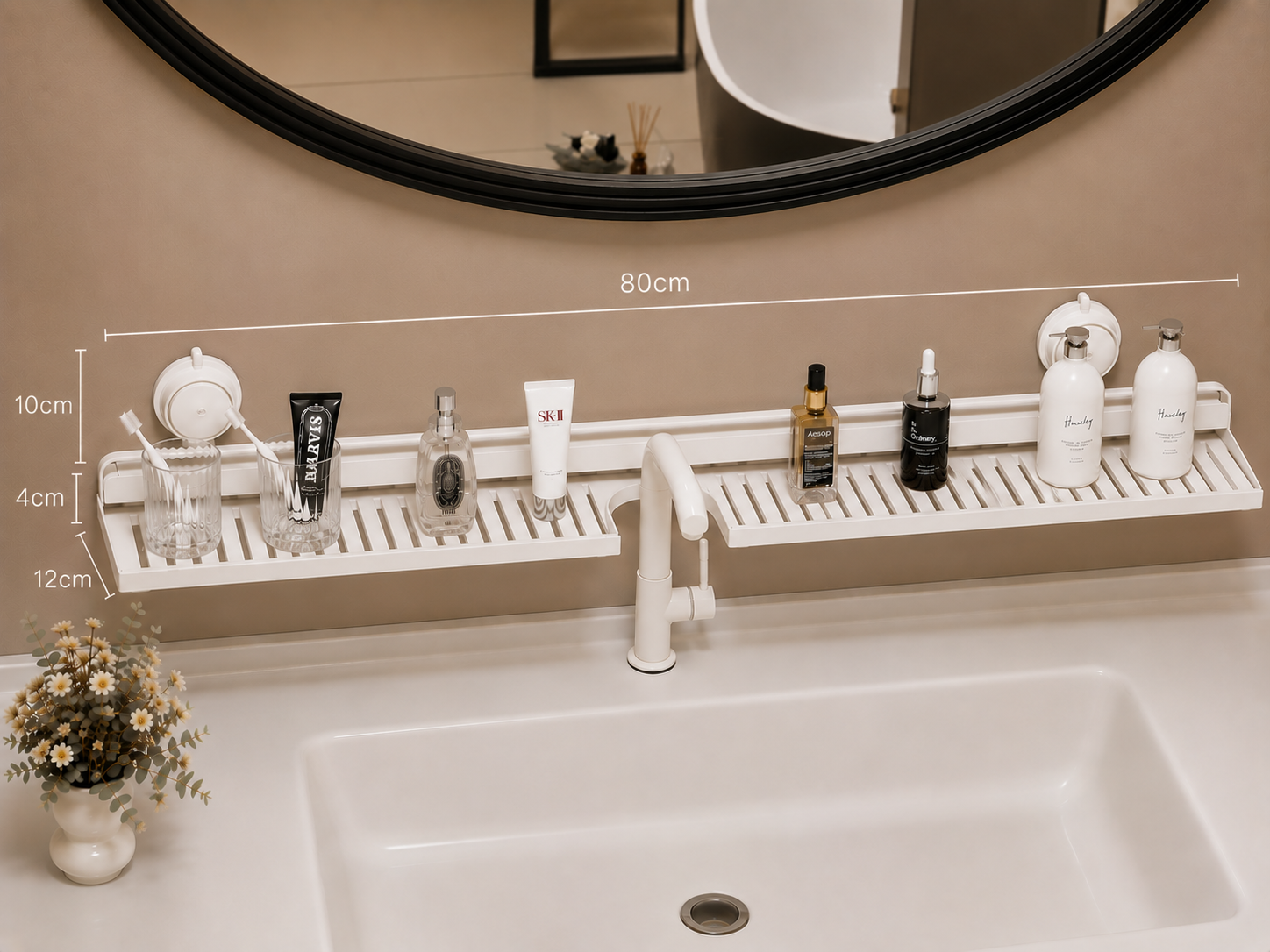 Wall-Mounted Bathroom Storage Shelf