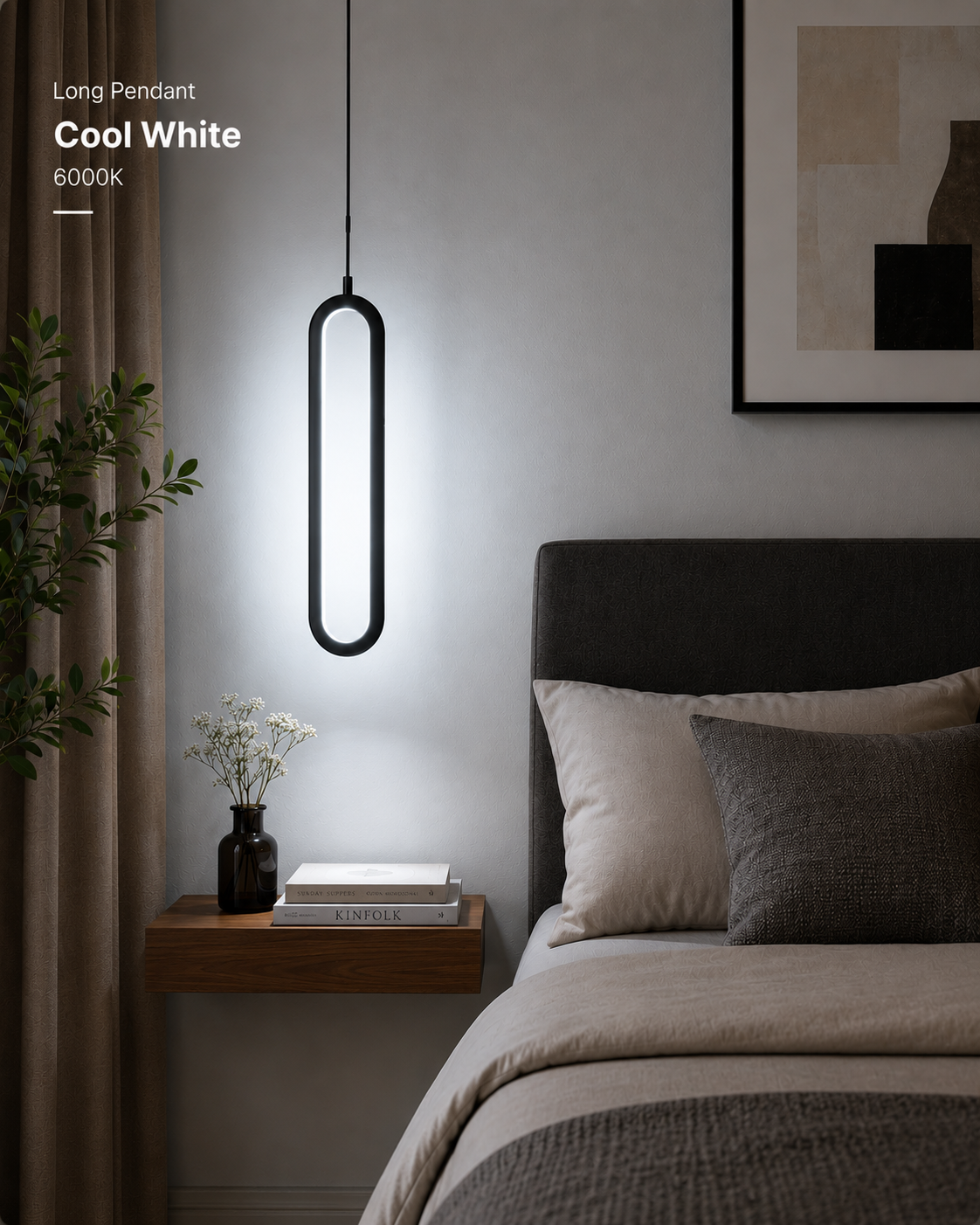 Modern LED Pendant Light for Bedroom & Living Room