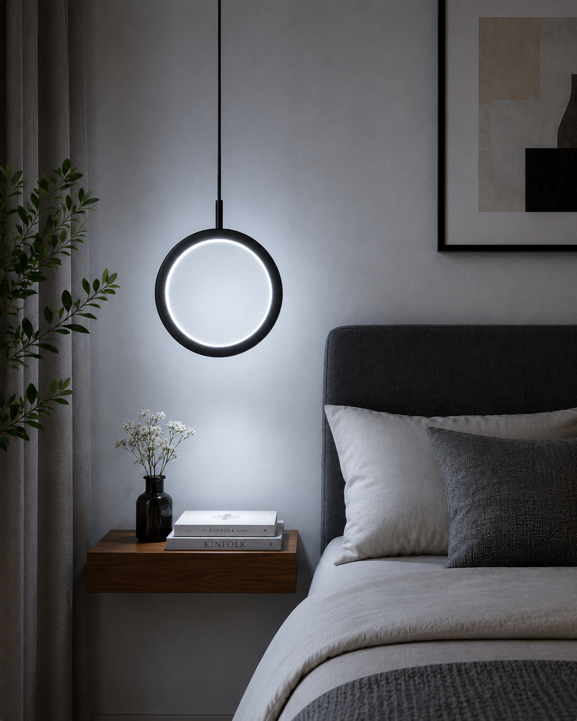 Modern LED Pendant Light for Bedroom & Living Room
