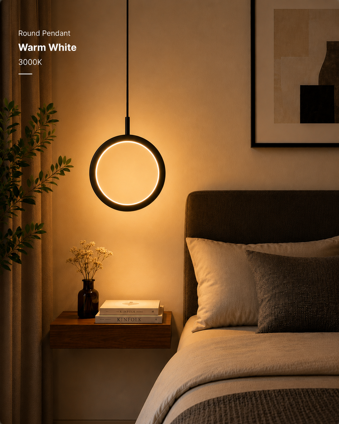Modern LED Pendant Light for Bedroom & Living Room