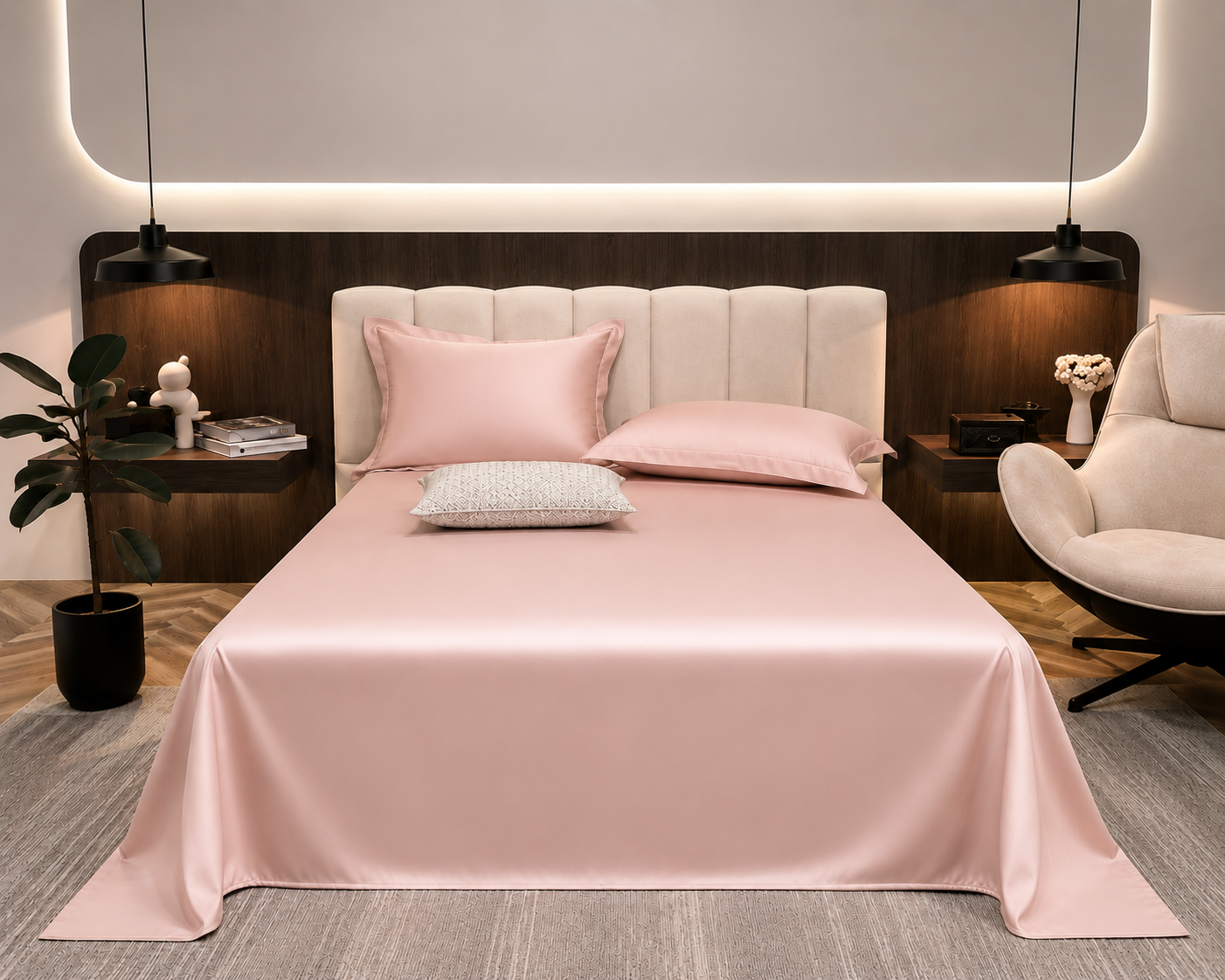 Luxury Long-Staple Cotton Bed Sheet | Soft & Breathable Bedding