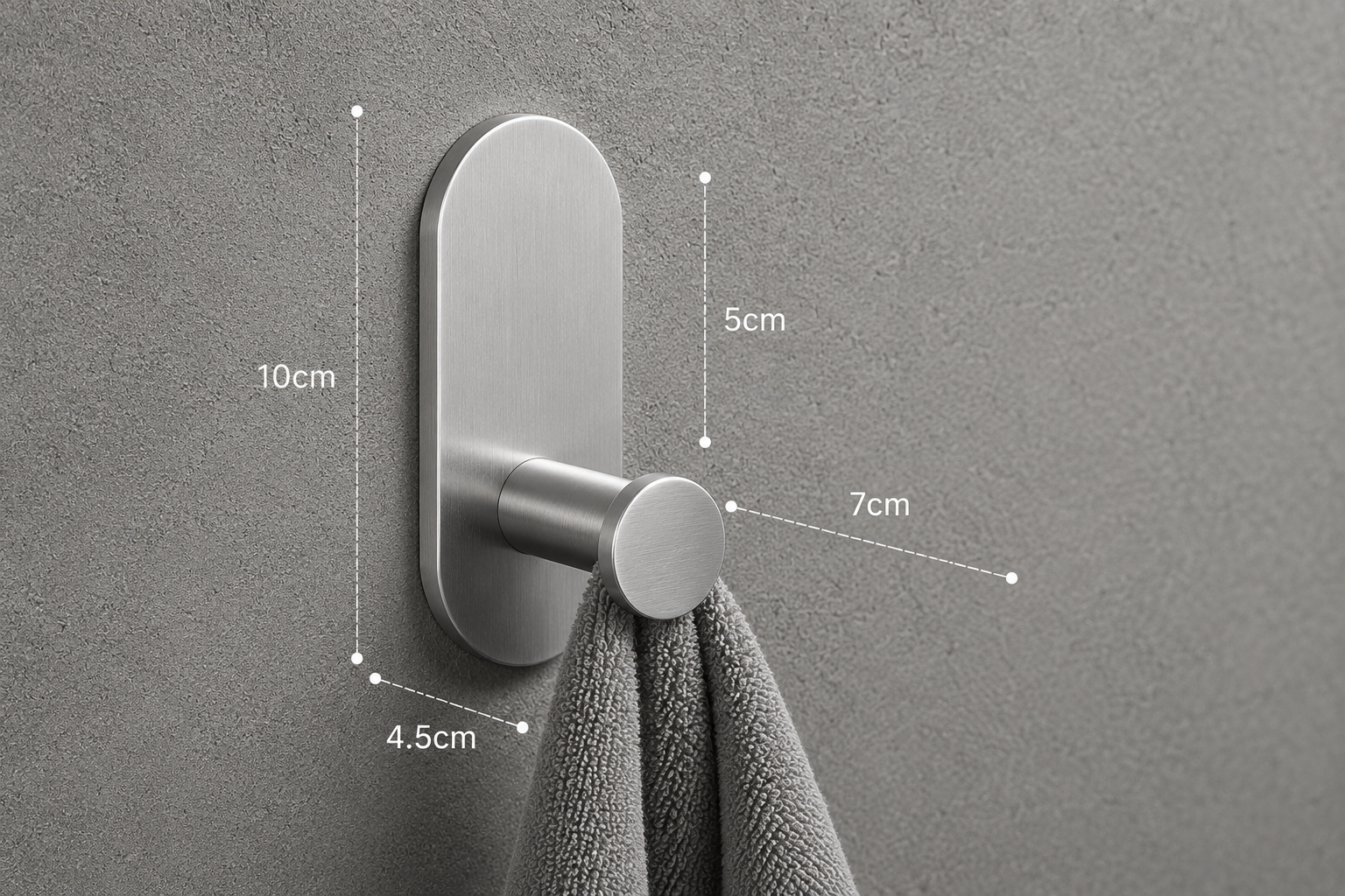Modern Bathroom Towel Bar & Hook Set