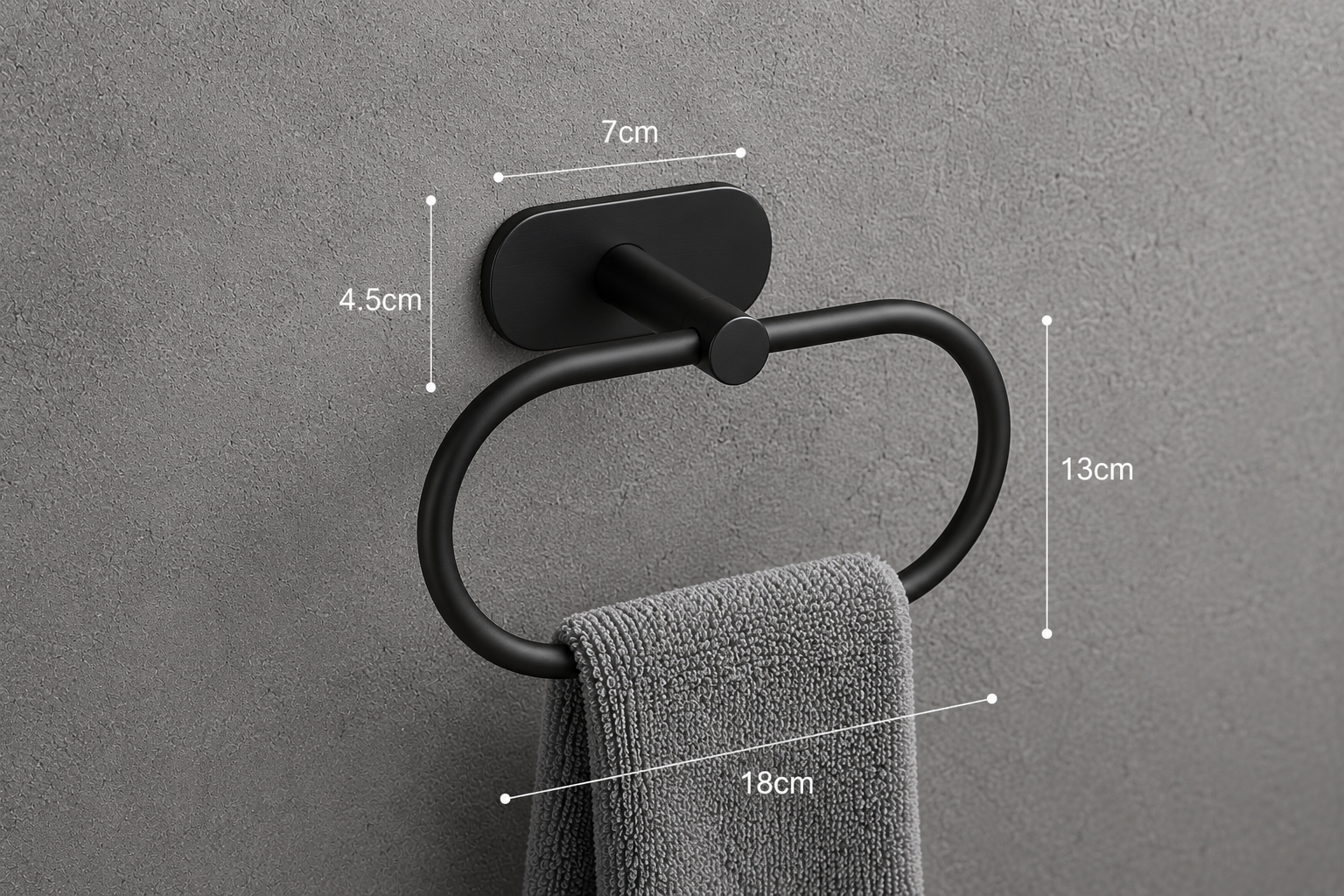Modern Bathroom Towel Bar & Hook Set