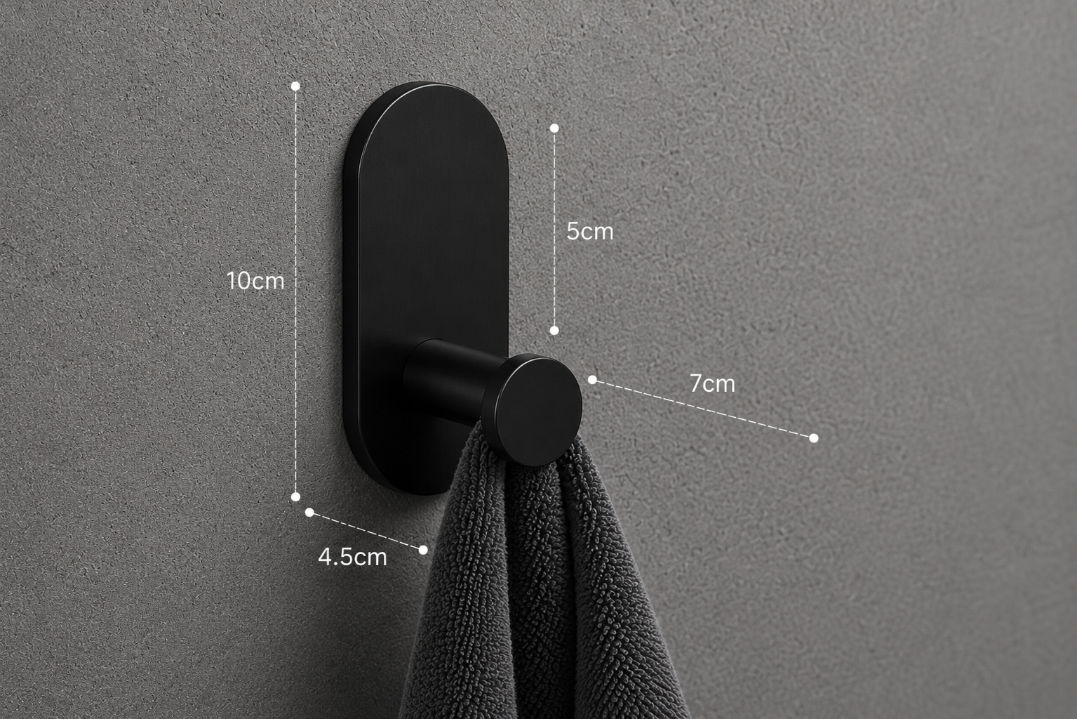Modern Bathroom Towel Bar & Hook Set