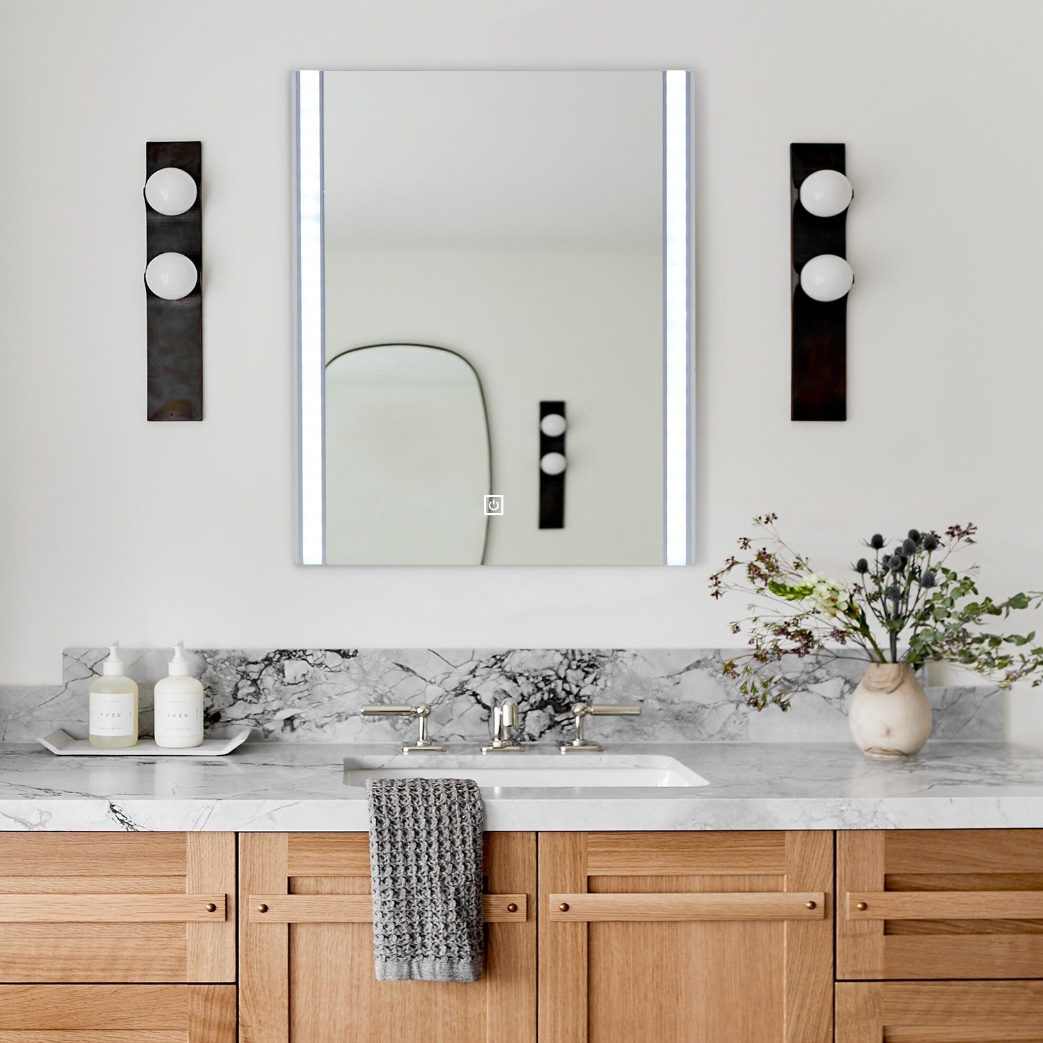 Fiora Frameless LED Bathroom Mirror | Modern Illuminated Mirror