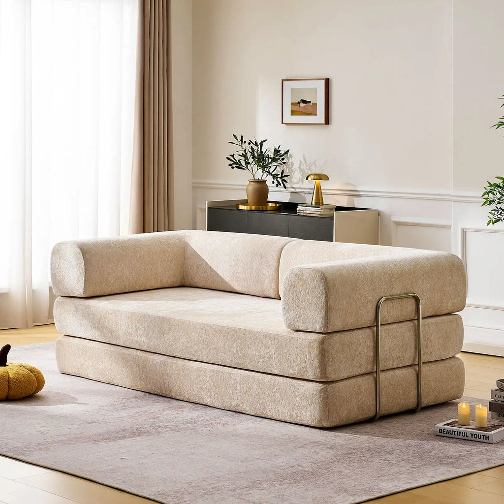 Hugo Convertible Chenille Sofa Bed