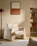 Kumo Cream Accent Chair | Modern Chenille Armchair [Pre-Order]