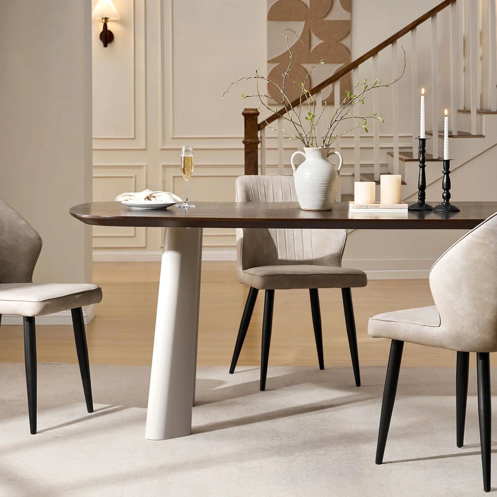 Danforth Extendable Dining Table – Seats 6–8 | Modern Oak Finish