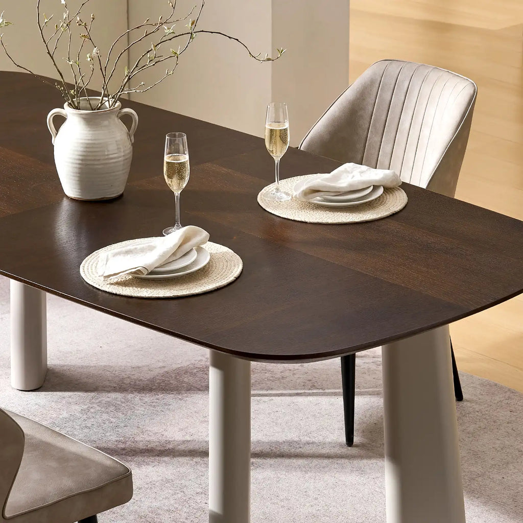 Danforth Extendable Dining Table – Seats 6–8 | Modern Oak Finish