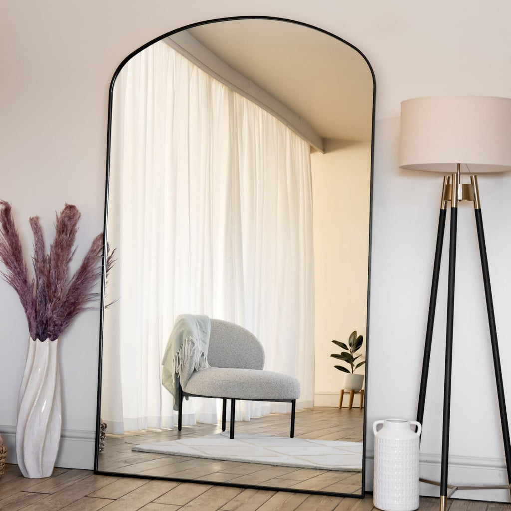 Yoko Black Arched Mirror