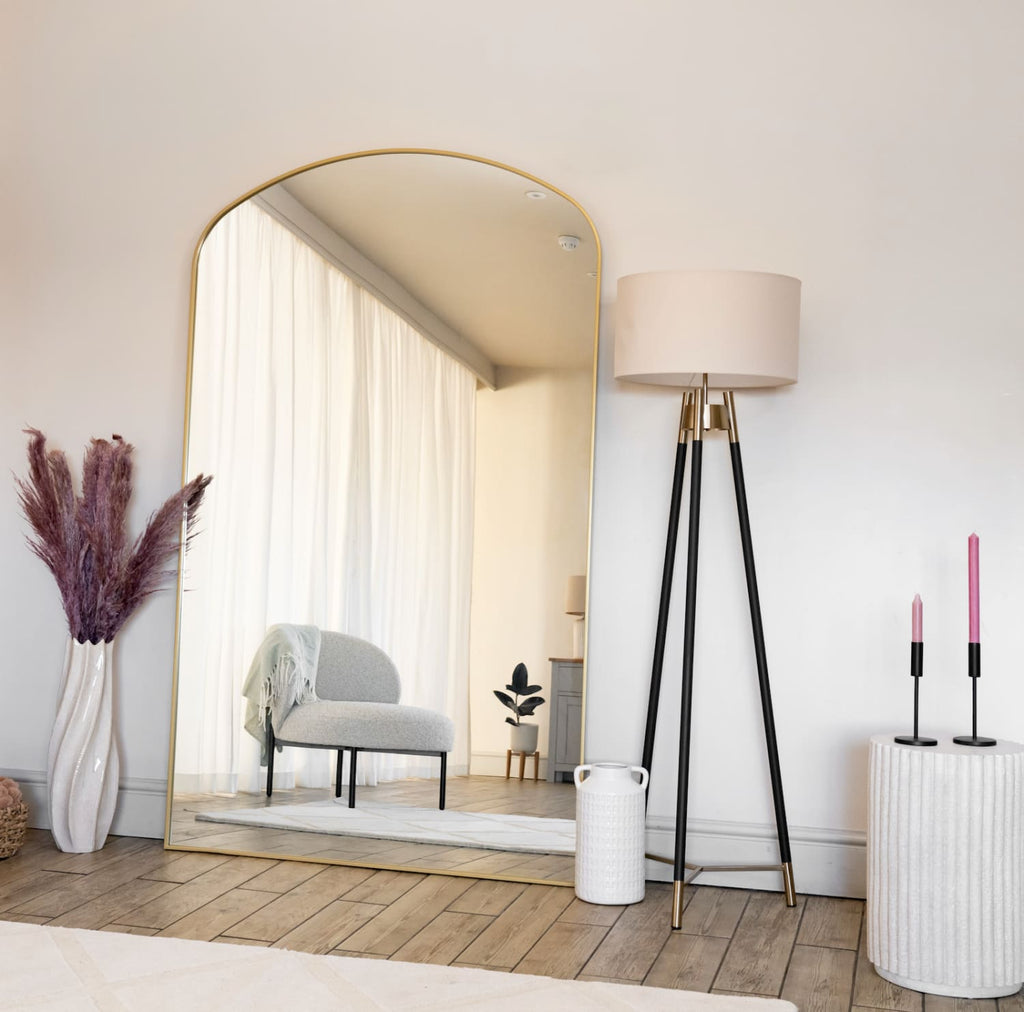 Yoko Gold Arched Mirror